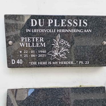 PLESSIS Pieter Willem, du 1940-2021