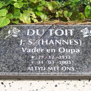 TOIT J.S., du 1932-2003