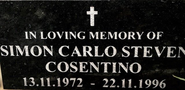 COSENTINO Simon Carlo Steven 1972-1996