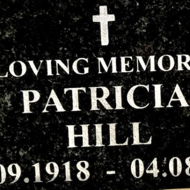 HILL Patricia 1918-2001