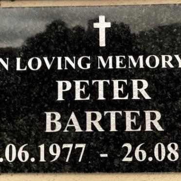 BARTER Peter 1977-2017