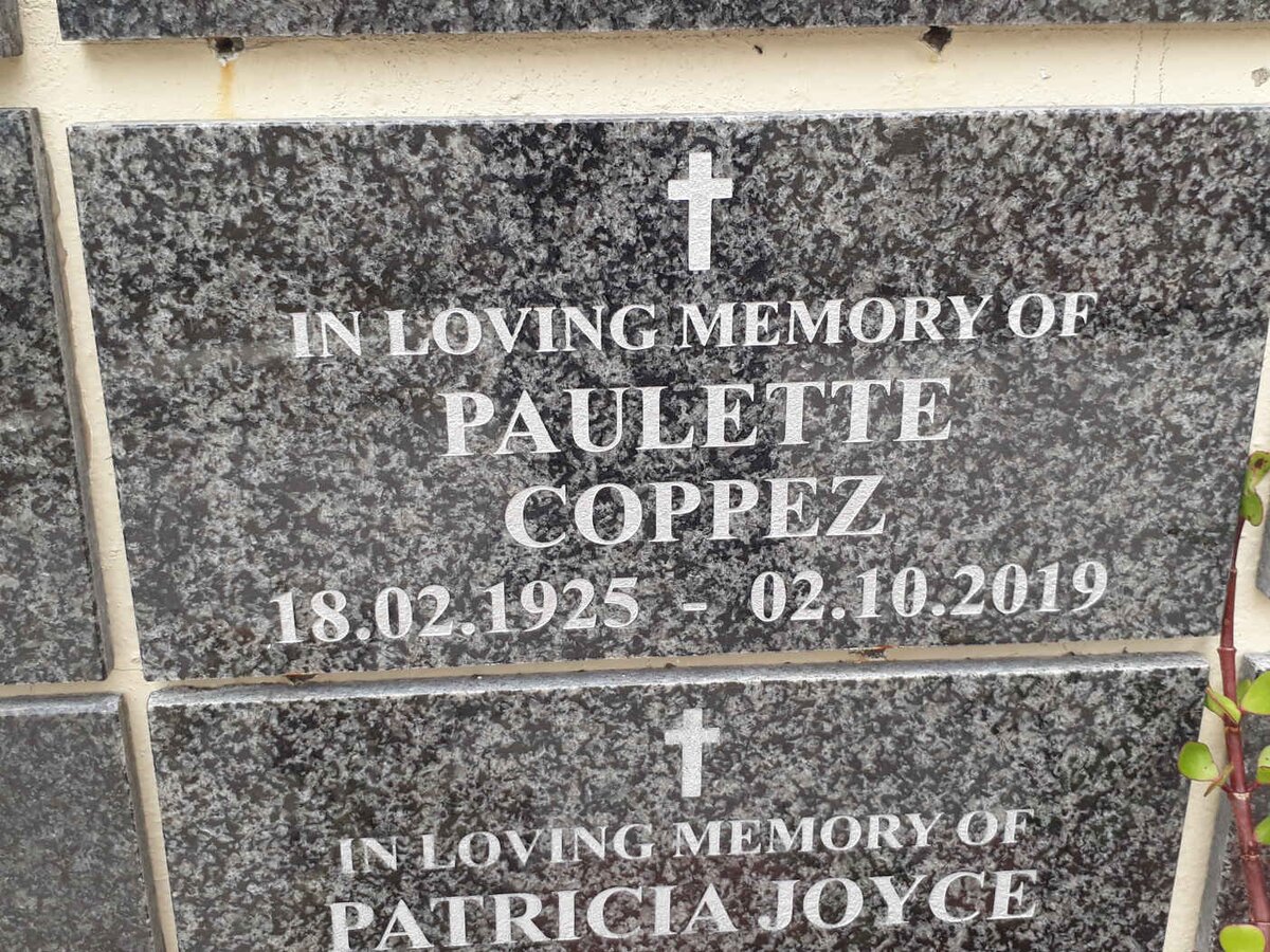 COPPEZ Paulette 1925-2019