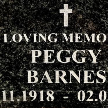 BARNES Peggy 1918-2001