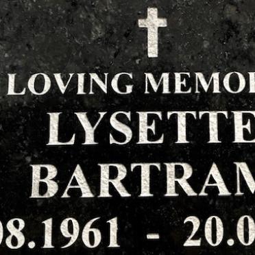 BARTRAM Lysette 1961-2002