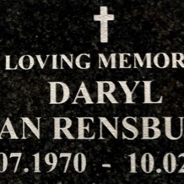 RENSBURG Daryl, van 1970-2011