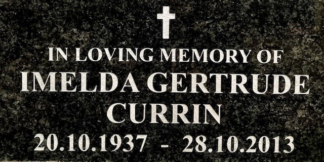 CURRIN Imelda Gertrude 1937-2013