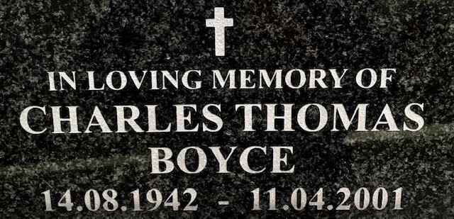BOYCE Charles Thomas 1942-2001