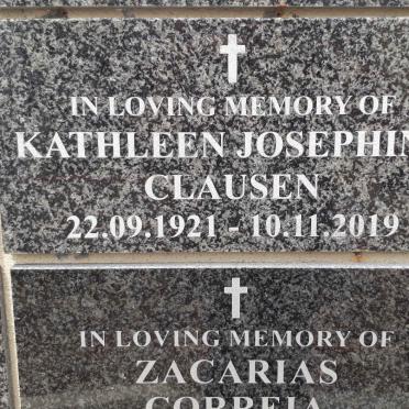CLAUSEN Kathleen Josephine 1921-2019