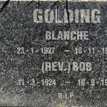 GOLDING Bob 1924-1997 &amp; Blanche 1927-1996