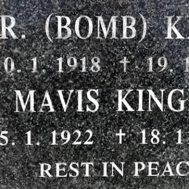 KINGMA H.R. 1918-1990 &amp; Mavis 1922-2007