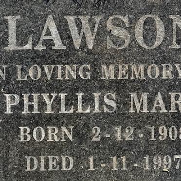 LAWSON Phyllis Mary 1908-1997