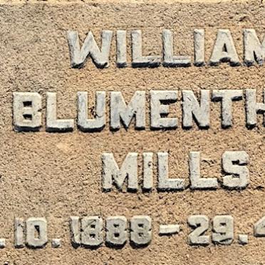 MILLS William Blumenthal 1888-1975