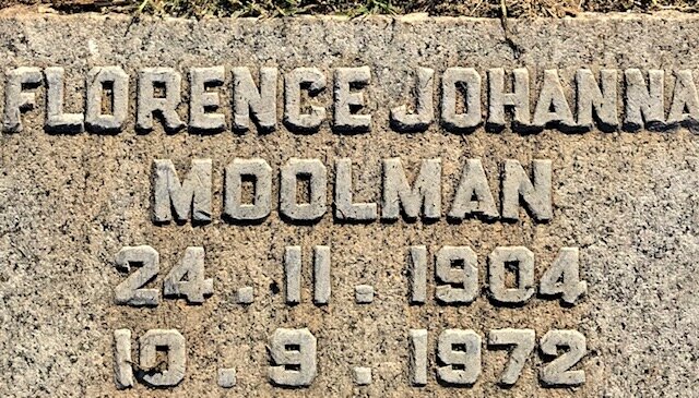 MOOLMAN Florence Johanna 1904-1972