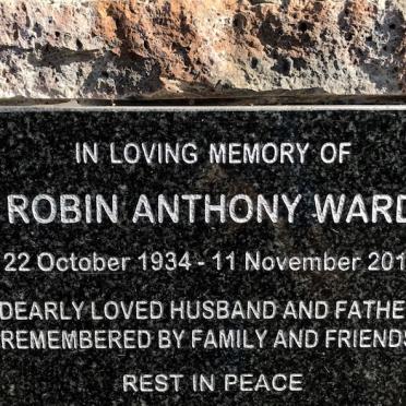 WARD Robin Anthony 1934-2015