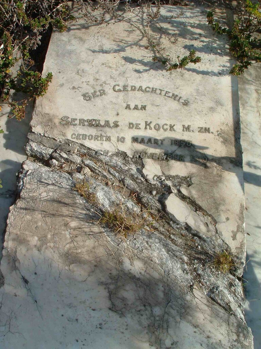 KOCK Servaas, de 1850-1910