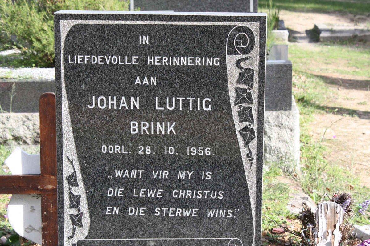 BRINK Johan Luttig -1956