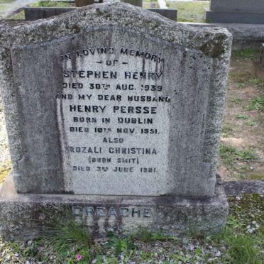 CREACHE Henry Persse  -1951 &amp; Rozali Christina SMIT -1981