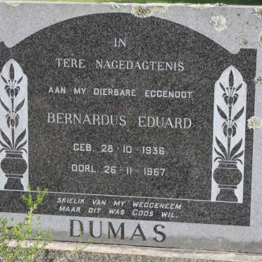 DUMAS Bernardus Eduard 1936-1967