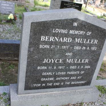 MULLER Bernard 1911-1972 &amp; Joyce 1917-2004
