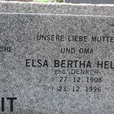 MICKELEIT Elsa Bertha Hella nee DENKER 1905-1996 