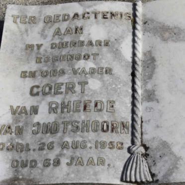 OUDTSHOORN Goert, van RHEEDE van -1958