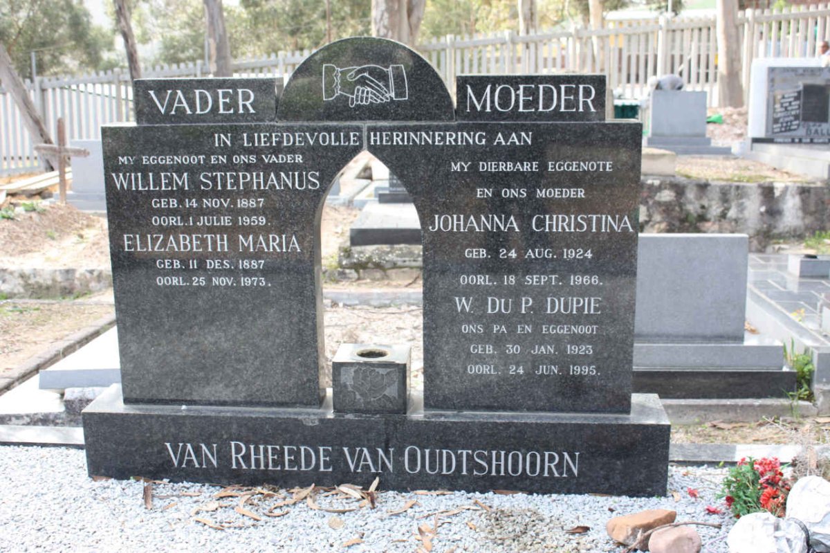 OUDTSHOORN, van RHEEDE van