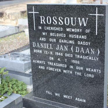 ROSSOUW Daniel Jan 1946-1989