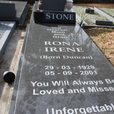 STONE Rona Irene nee DUNCAN 1929-2001