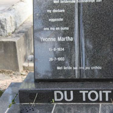 TOIT Yvonne Martha, du 1934-1993