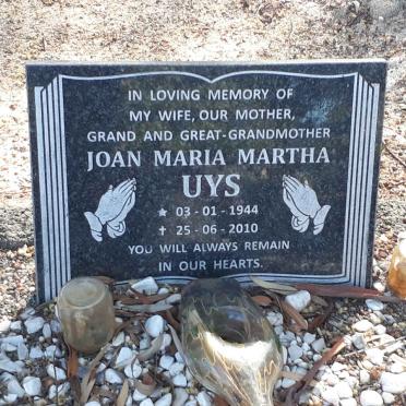 UYS Joan Maria Martha 1944-2010