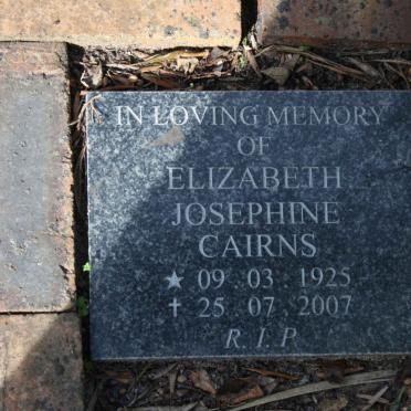 CAIRNS Elizabeth Josephine 1925-2007