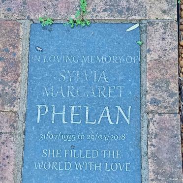 PHELAN Sylvia Margaret 1935-2018