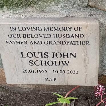 SCHOUW Louis John 1955-2022