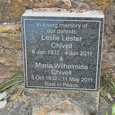 CHIVELL Leslie Lester 1932-2011 &amp; Maria Wilhelmina 1932-2011