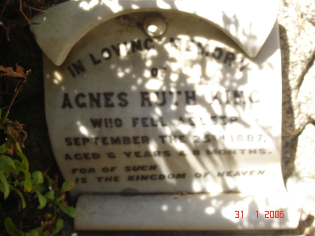 KING Agnes Ruth -1887