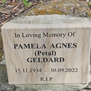 GELDARD Pamela Agnes 1934-2022