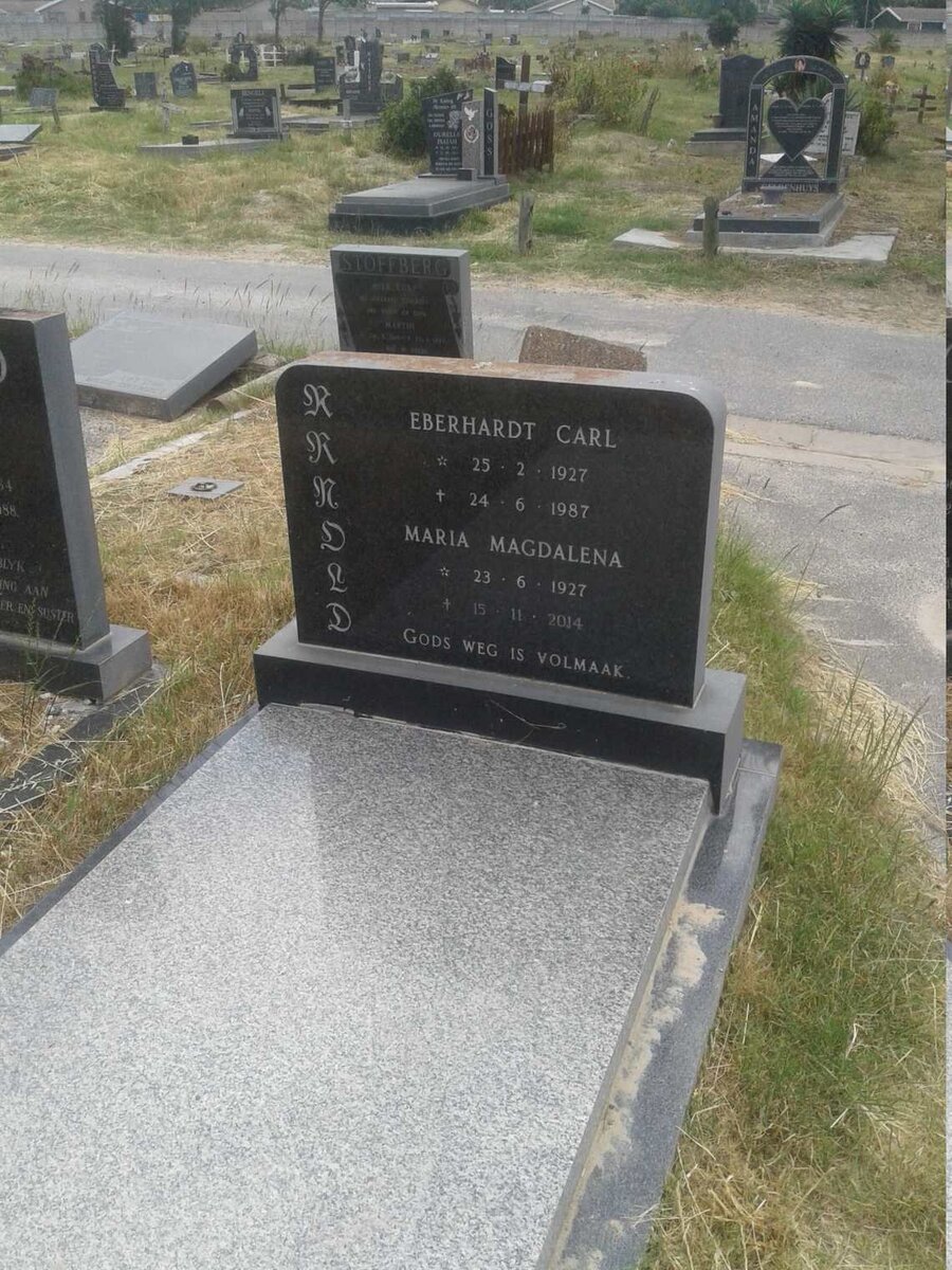 ARNOLD Eberhardt Carl 1927-1987 & Maria Magdalena 1927-2014