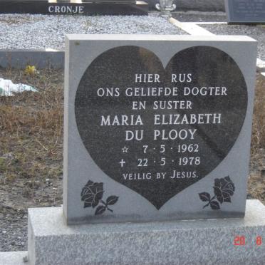 PLOOY Maria Elizabeth, du 1962-1978