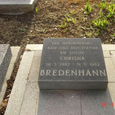 BREDENHANN Chrisna 1982-1982