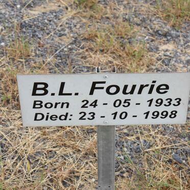 FOURIE B.L. 1933-1998