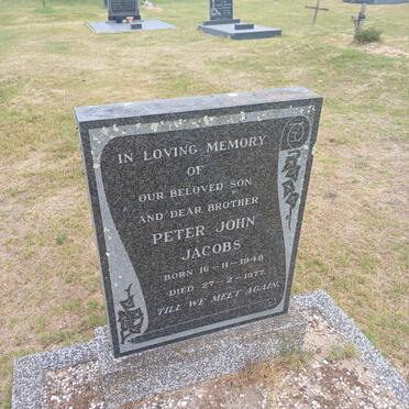 JACOBS Peter John 1948-1977