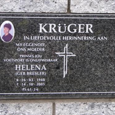 KRÜGER Helena nee BRESLER 1948-2005