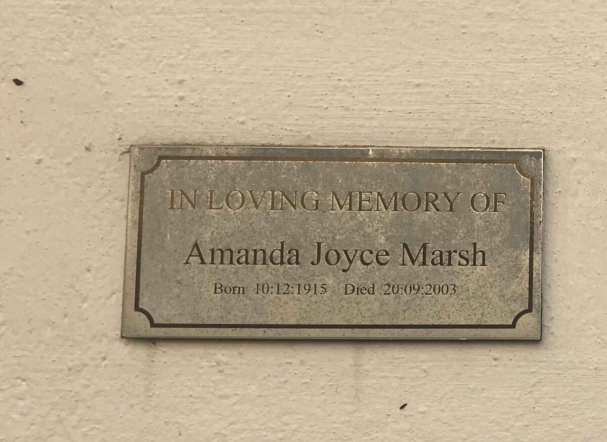 MARSH Amanda Joyce 1915-2003