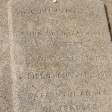 MOSTERT Anna Maria Catharine 1855-1893