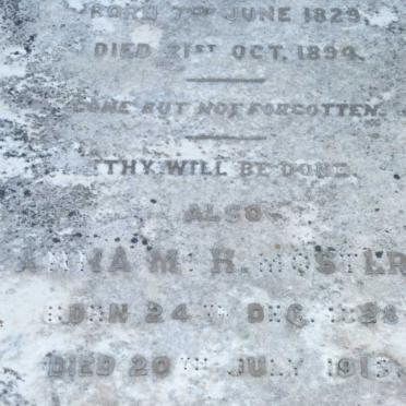 MOSTERT Anna M.H. 1828-1915 