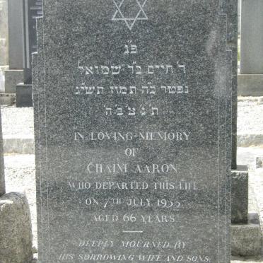 AARON Chaim -1955