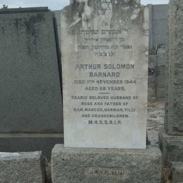 BARNARD Arthur Solomon -1944