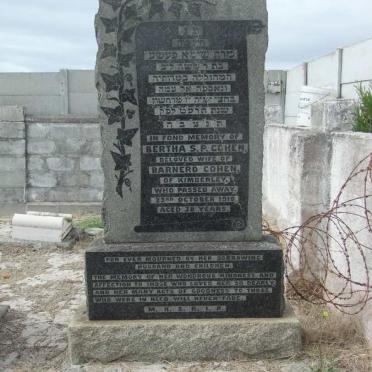 COHEN Bertha S.P. -1918