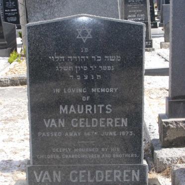 GELDEREN Maurits, van -1973