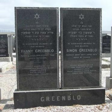 GREENBLO Simon -1975 &amp; Fanny -1968